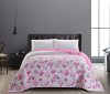 Elegancia kétoldalas ágytakaró, Sweetdreams/Pink virágos-madárkás, 240x260 cm (2756)
