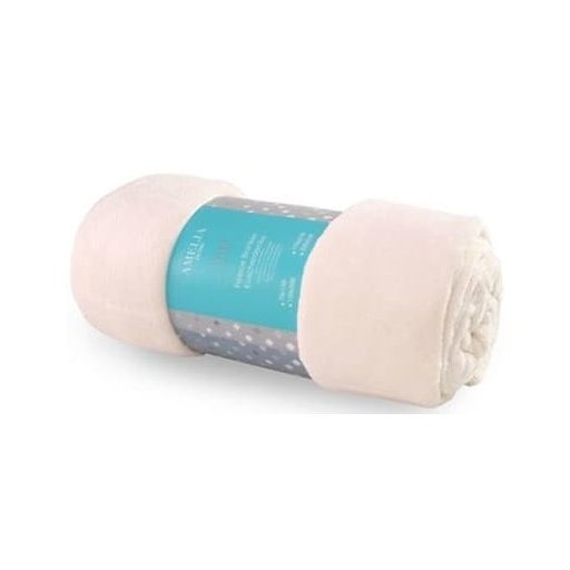 Plüss pléd, Creme, 170x210 cm