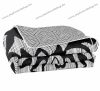 Elegancia ágytakaró, Fekete levélmintás/Mezmerize, 170x210 cm