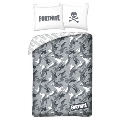 Fortnite ágyneműhuzat, Grey (100 % pamut) (350)