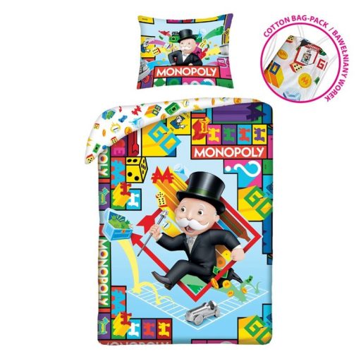 Monopoly ágyneműhuzat + tornazsák szett (1103)