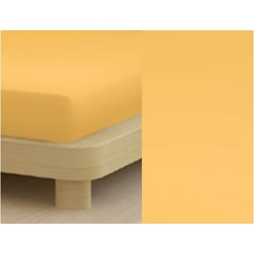 Jersey gumis lepedő, 140-160x200 cm, 135 g/nm, Mais/Sárga (218)- Mr Sandman