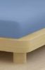 Jersey gumis lepedő, 140-160x200 cm, 135 g/nm, Kék/Taube (233) - Mr Sandman