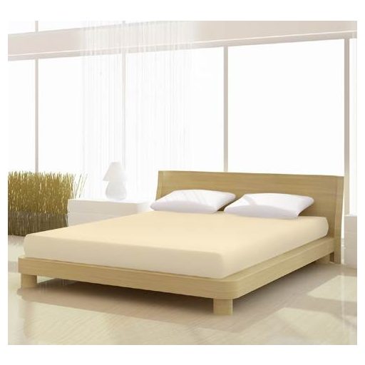 Jersey gumis lepedő, 180-200x200 cm, 150 g/nm, Hellbeige (213)- Mr Sandman