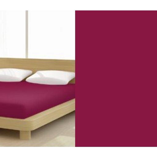 Jersey gumis lepedő, 180-200x200 cm, 150 g/nm, Brombeer/Sötétpink (248)- Mr Sandman