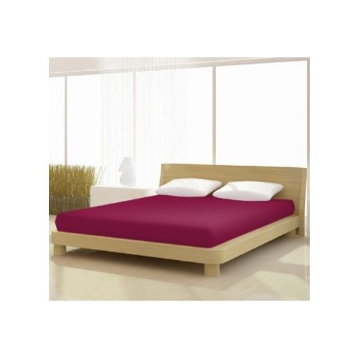 Jersey gumis lepedő, 180-200x200 cm, 150 g/nm, Brombeer/Sötétpink (248)- Mr Sandman