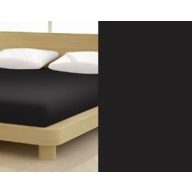   Jersey gumis lepedő, 180-200x200 cm, 150 g/nm, Fekete (249)- Mr Sandman