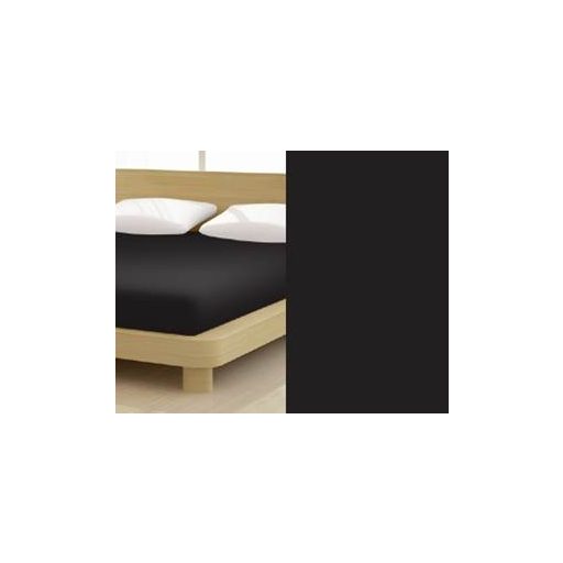 Jersey gumis lepedő, 180-200x200 cm, 150 g/nm, Fekete (249)- Mr Sandman