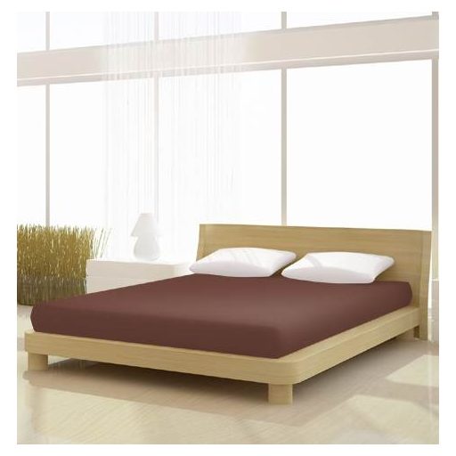 Jersey gumis lepedő, 140-160x200 cm, 150 g/nm, Tabak/Barna (280)- Mr Sandman