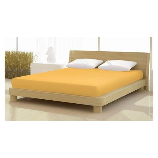 Baba Jersey gumis lepedő, 60-70x120-140 cm, 150 g/nm, Sárga- Mais (218)- Mr Sandman