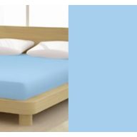   Baba Jersey gumis lepedő, 60-70x120-140 cm, 150 g/nm, Kék/Bleu (232)- Mr Sandman