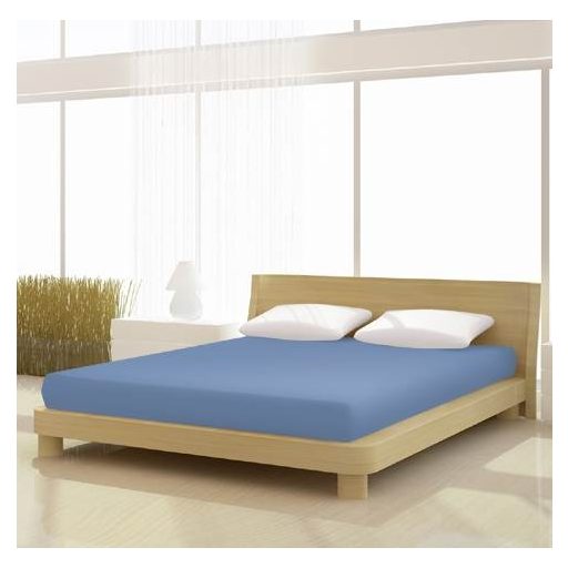 Baba Jersey gumis lepedő, 60-70x120-140 cm, 150 g/nm, Kék/Taube (233) - Mr Sandman