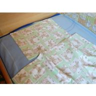 Nyuszis, zöld ágyneműhuzat (90x130 + 40x50 cm) - Naturtex