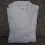   Frottír sálgalléros köntös, Fehér, Hotel minőség (100% pamut), M