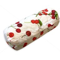 Hengerpárnahuzat, Cseresznyés, 35x15 cm