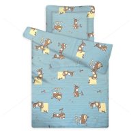   Gyermek paplan, párna garnitúra, Kék csacsi (90×140 cm 40×50 cm)
