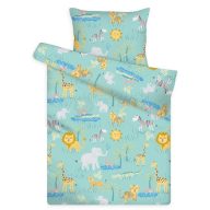   Gyermek paplan, párna garnitúra, Zoo (90×140 cm 40×50 cm)