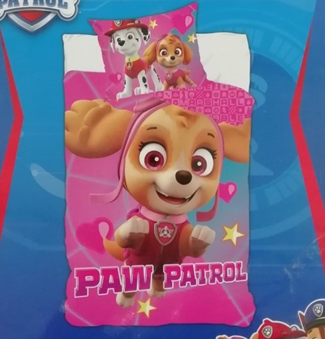 Mancs őrjárat/Paw Patrol ágyneműhuzat, Pink (100% pamut)