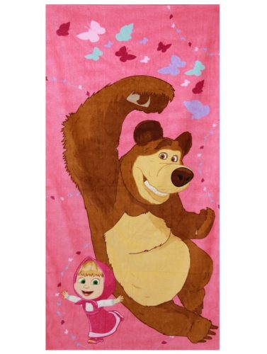 Mása és a medve törölköző, Pink, 70x140 cm (821-486)