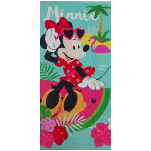 Minnie Mouse törölköző, Pálmafás, 70x140 cm (161)