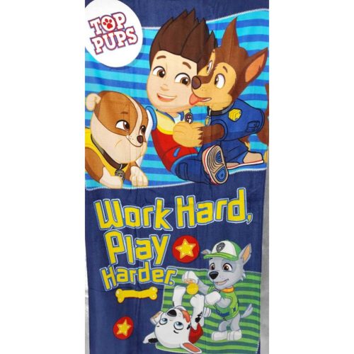 Mancs őrjárat/Paw Patrol törölköző, Work Hard   70x140 cm (821-620)