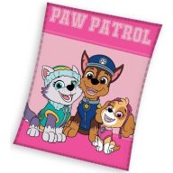   Mancs őrjárat/Paw Patrol pléd/takaró, pink, 100x140 cm (023)