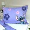 LILO és STITCH ágyneműhuzat+lepedő szett, Purple, 140x200+70x90 cm