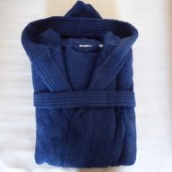 Kapucnis frottír köntös, Kék (100% pamut), XXXXL (4XL)