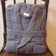 Frottír sálgalléros köntös, Szürke (100% pamut), S