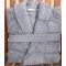 Frottír sálgalléros köntös, Szürke, (100% pamut), XXXXL (4XL) 