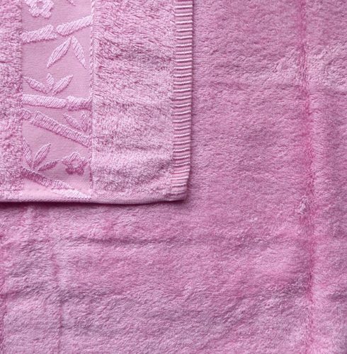 Bambuszos törölköző, Pink/rózsaszín (100 % bambusz), 70x140 cm