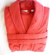   Frottír sálgalléros köntös, Piros Elegant (100% pamut), L