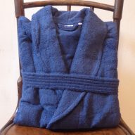   Frottír sálgalléros köntös, Kék - Acélkék (100% pamut), XXXXL (4XL) 